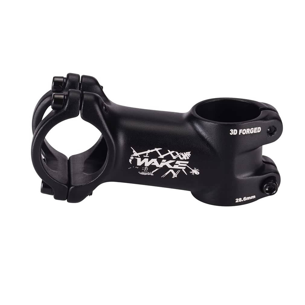 Wake MTB Stem 31.8 10Degree 70mm Bike Stem Mountain Bike Stem Short Handlebar Stem for Most Bicycle, Road Bike, MTB, BMX, Cycling (Light-weight, Black)
