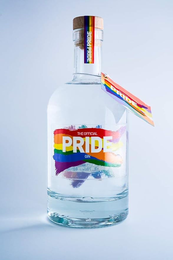 The Official Pride Gin 70 cl 700ml Gay Pride Drink Gift Rainbow LGBT