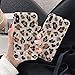Dailylux Case for iPhone Xs Max 6.5 Inch 2018, Cute Phone Case Glitter Pearly-Lustre Slim Shell Protective Soft TPU Back Cover for Girls Women (Leopard Brown)