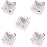 Acxico 5Pcs 223p Duplex Radio Variable Capacitor 60pf/140pf 2.1mm Hole Shaft for Pocket Radio Accessories