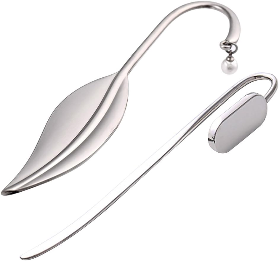 TOYMYTOY 2pcs Metal Leaf Bookmark Creative Exquisite Book Marks Classical Gift Office School Stationery Supply for Teachers Kids