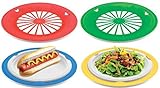 KOVOT Set of 16 Plastic Reusable Paper Plate Holders For 9