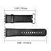 Compatible with Apple Watch Band 42mm, eLander Top-Grain Leather Band Strap with Stainless Metal Clasp for Apple Watch All Models 42mm (Leather - Black)