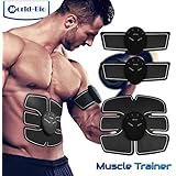 ABS Stimulator Abdominal Muscle Toning AB Belt, Slimming Trainer Sculptor Toner, Arm Leg Waist Fitness Training Gear, Portable Wireless Body Exercise Workout for Men Women Home Gym Office