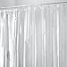 mDesign Vinyl Waterproof Shower Curtain Liner with Weighted Magnetic Hem and Heavy Duty Metal Grommets - for Bathroom - 54