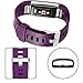 Maledan Bands Replacement Compatible with Fitbit Charge 2, 3-Pack, Plum/Teal/Blush Pink, Small