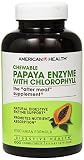 American Health Papaya Enzyme with Chlorophyll Chewable Tablets, 600 Count
