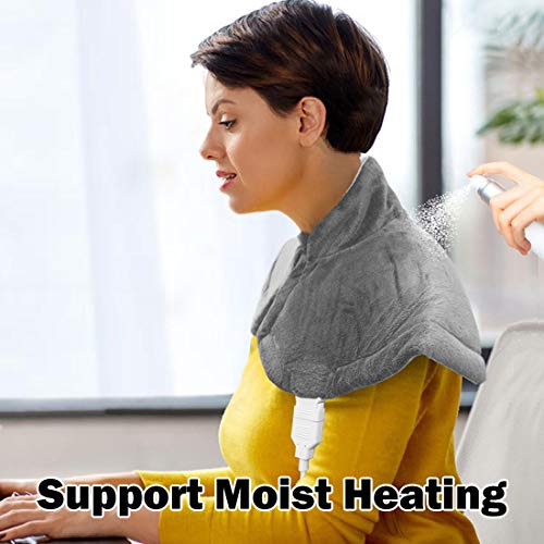 ZXU Heating Pad for Neck and Shoulder, 20" x25“ Large Electric Heated