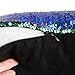 MOCOFO 4 Pack Glitter Sequins Pillow 16X16'' Decorative Pillow Cover Sequin Pillowcase Magic for Party Sofa Couch Car (2 Gradual Black+2 Matte Blue Purple)