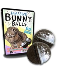 Massive Bunny Balls Bath Bombs â€“ Fluffy Rabbit Design â€“ XL Bath Fizzers for Friends â€“ Root Beer Scent, 2 pk