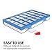 EZY DOSE Weekly AM/PM (7-Day) Pill Case, Medicine Planner, Vitamin Organizer, Large Easy Fill Compartments, 4 Times a Day, Clear Lids, Blue, BPA Free