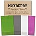 Extra Long (36 Inches) Exfoliating Bath Cloth/Towel (4 Pack) Gray, White, Green, and Lavender Nylon Bath Cloth/Towel, Stitching on All Sides for Added Durability
