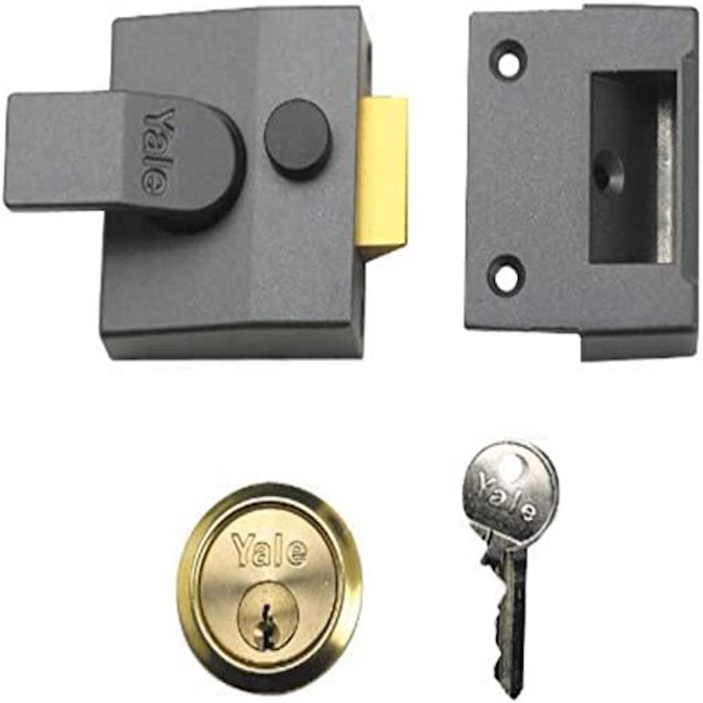 Yale P-84-DMG-PB-40 - Standard Nightlatch - 40mm - Dark Metallic Finish - Standard Security