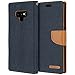 Galaxy Note 9 Case [Drop Protection] Goospery Canvas Diary [Denim Material] Wallet Case [Card Slots] Stand Flip Cover [Magnetic Closure] for Samsung Galaxy Note9 (Navy) NT9-CAN-NVY