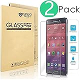 (2 Pack) Galaxy Note 4 Glass Screen Protector,Vinso Tech Samsung Galaxy Note 4 Tempered Glass Screen Protector,0.3mm 9H Hardness Featuring Anti-Scratch,
