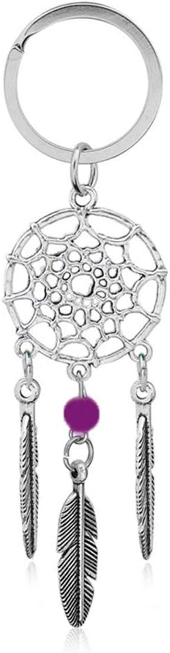Elegant Keychain Dream Catcher Tassel Pendant Feather Wind Chimes Women Keyring Decoration Gift