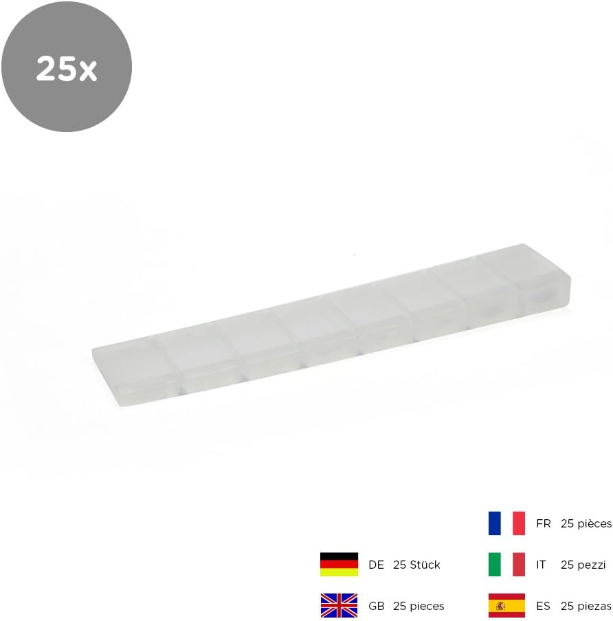 25 x Furniture Levelers/Alignment Shim Wedge, Transparent, 8x20x100 mm, 25 Stück - Image 3