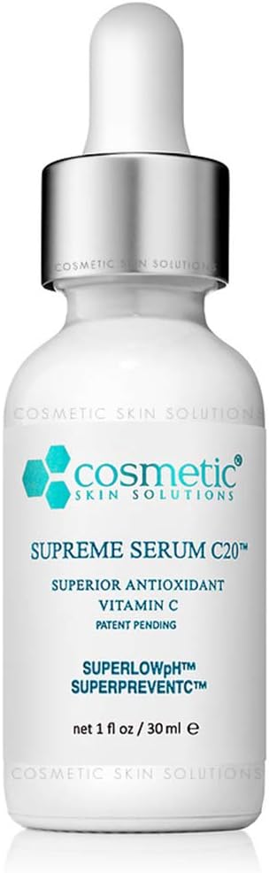 #1 BEST Vitamin C 20% Serum + Ferulic Acid & Hyaluronic Acid For Maximum Anti-Aging! 100% Safe & Effective! Highly Concentrated Solution To Repair, Protect, & Prevent Skin Aging. No Parabens Or Oils! Stimulate Collagen, Antioxidants Neutralize Free Radicals, 1 oz / 30 ml