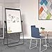 Stand White Board - 40x28 Magnetic Dry Erase Board Flipchart Board Double Sided Easel Board Portable Whiteboard for Classroom Home, Office Supplies