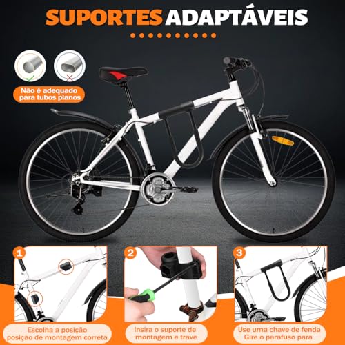 Cadeado para Bicicleta, Cadeado u Lock,Corrente Bicicleta, Tranca de Bicicleta