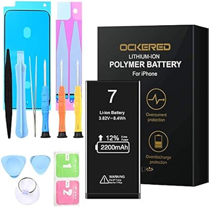 Amazon Ockered Iphone 7 バッテリー 20mah 交換用 バッテリー 大容量 Pse準拠 標準工具セット付き 日本語説明書付 Iphone 7 専用 Ockered 家電 カメラ