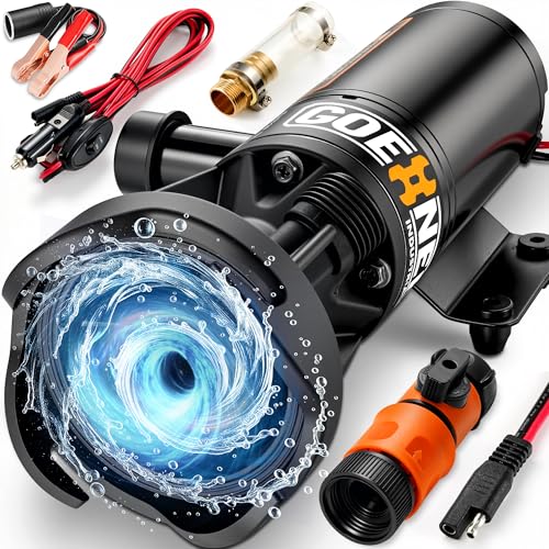 Photo 1 of 12V RV Portable Macerator Waste Pump for Sewage, 12GPM Suction 3.2 feet Lift 10 feet, Complete RV Macerator Pump Kit for Right Out of Box