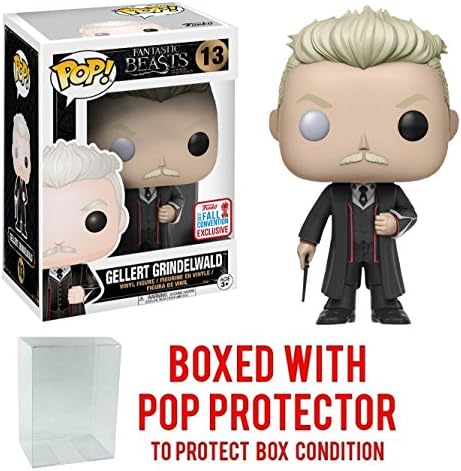 Gellert Grindelwald Funko Pop! Fantastic Beasts, Limited Edition Fall Convention Exclusive + Pop Protector