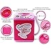 WesGen Makeup Brush Cleaner Device,Miniature Automatic Cleaning Washing Machine Mini Toy (Pink)