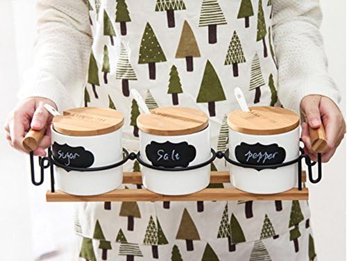 Amazon 調味料入れ 陶器 三個セット 置台付き 調味料ストッカー おしゃれ 調味料入れ オンライン通販