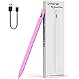 Active Stylus Pen for Touchscreen Android iPhone Tablet Phone，Touch Screen Pen Compatible with iPhone/iPad/Pencil/Samsung/iOS/Lenovo/Huawei - Pink