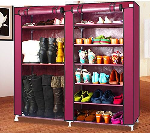 Simple Shoes/Multi-economic Shoe Rack/Reinforced Storage Cabinet Dust Cloth Boots-D