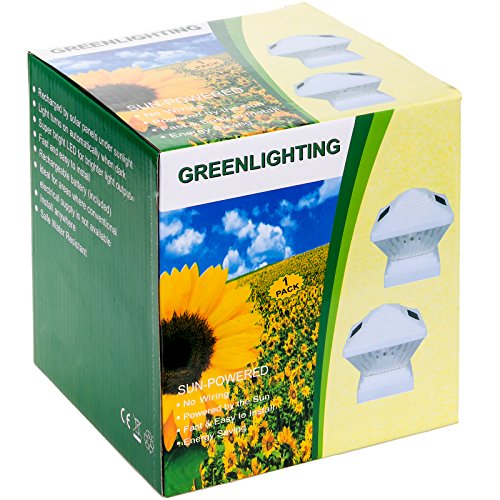 GSL SS-Gsl-PL246W Square Solar Light Post Cap for 4x4 PVC Posts, 6.2"