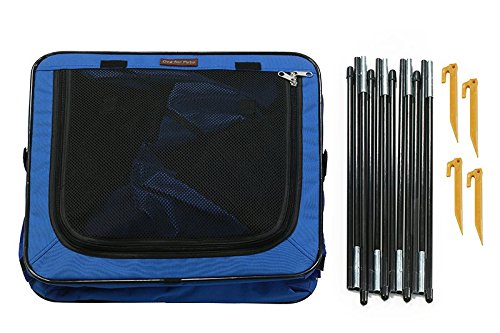 One for Pets The Indoor/Outdoor Cat Enclosure Playpen, Blue 18x18x48 (Long)