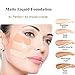 Foundation Makeup, 30ml Matte Oil Control Concealer Foundation Cream, Long Lasting Waterproof Matte Liquid Foundation (104 Buff Beige)