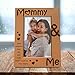 KATE POSH - Mommy & Me Engraved Natural Wood Picture Frame, I Love Mommy Photo Frame, New Baby Gifts, Nursery Picture Frame, New Mom Gifts (4x6-Vertical)