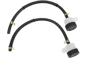 Brake Fluid Reservoir, 1 Pair Universal Motorcycle Front Brake Reservoir Master Cylinder Fluid Oil for ATV Dirt Pit Bike