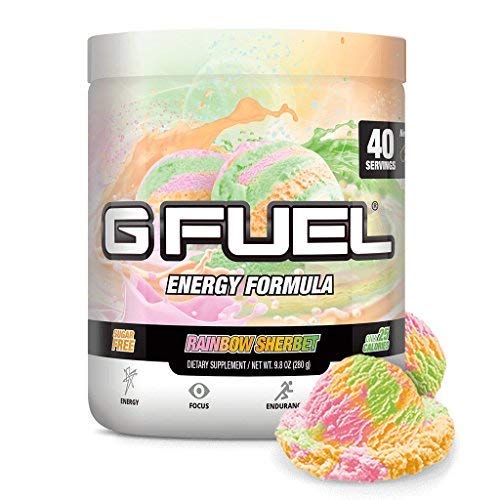 G Fuel Rainbow Sherbet Tub (40 Servings) Elite Energy and Endurance Formula