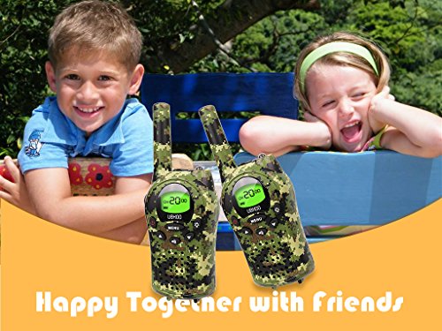 Kids Walkie Talkies, UOKOO Walkie Talkies for Kids 22 Channel FRS/GMRS Two Way Radio Up to 3KM UHF Handheld Walkie Talkies, Toys for 5-year old Boys, Gifts for 7-year Old Boys and Girls - Thumbnail 6