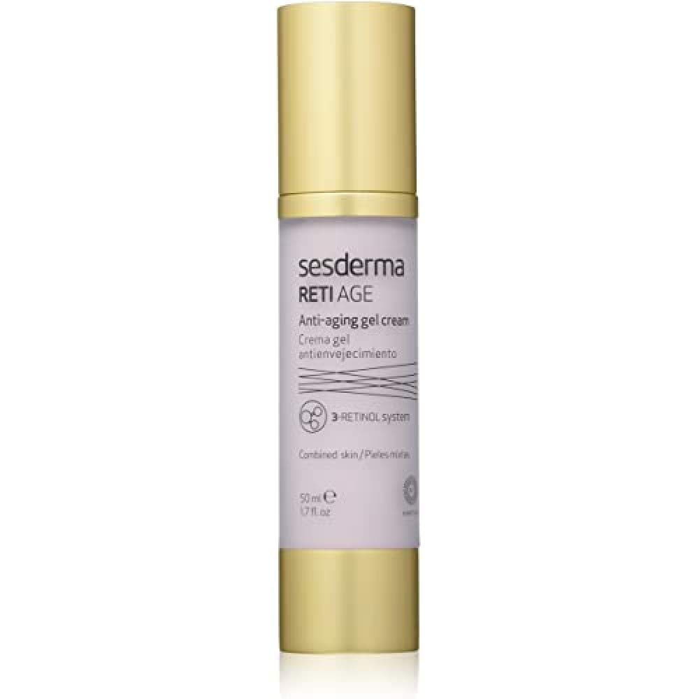 Sesderma Retiage Gel Cream – 3-Retinol System – Reduces Wrinkles & Boosts Firmness – Evens Skin Tone – 50 ml