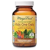 MegaFood, Kids One Daily, Daily Multivitamin and Mineral Dietary Supplement with Vitamins, C, D and Folate, Non-GMO, Vegetarian, 60 Tablets (60 Servings) (FFP)