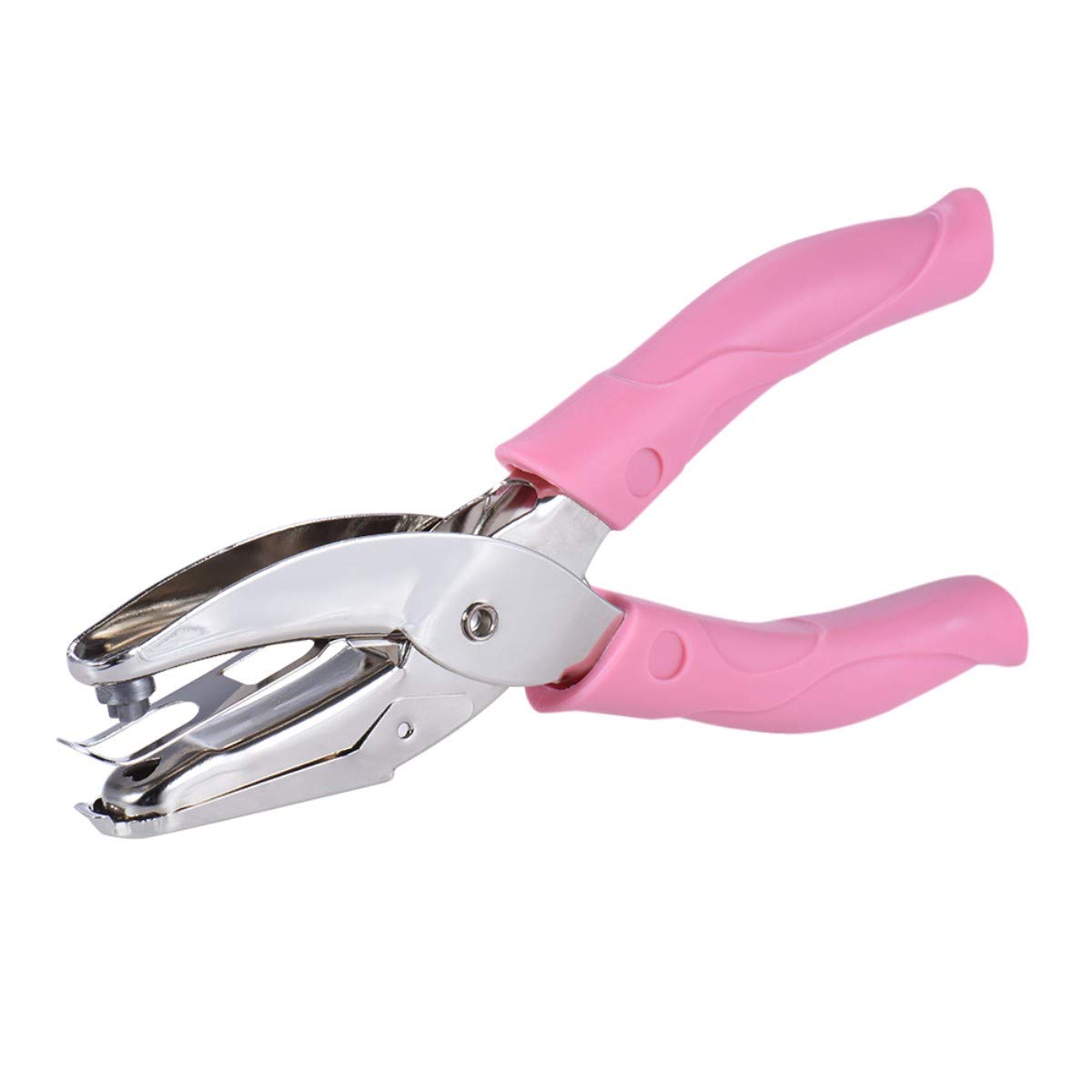 Star Paper Punch with Pink Grip Craft Puncher for Card Scrapbooking Notebook Tyre Handheld Tool