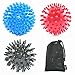 Spiky Massage Ball &Yoga Massage Ball,Foot Massage Set,Plantar Fasciitis，Massager Roller Balls（3 Pack randdom Color） …