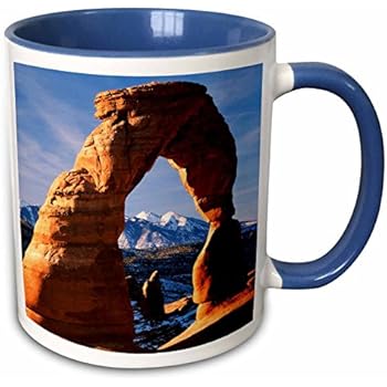 3dRose 147524_6 Delicate Arches National Park, Utah, Use Mug, 11 oz, Blue