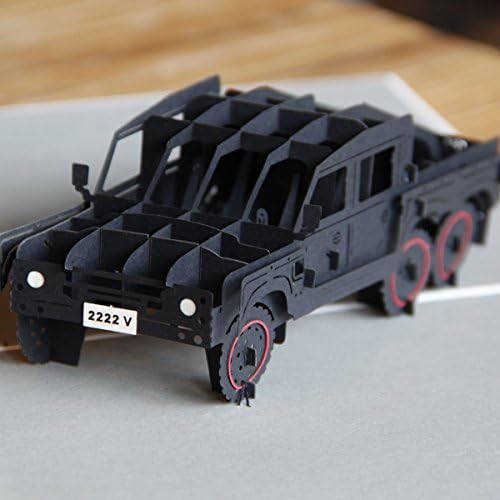 Fomzoon Jeeps Pop up 3D Greeting Card, Laser Cut Handmade for Mother's Day Happy Birthday Friendship (Pack of 1)