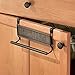 mDesign Over-the-Cabinet Kitchen Dish Towel Bar Holder - Bronze