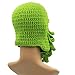 GIANCOMICS Funny Tentacle Octopus Beanie Crochet Knit Beard Hat Fisher Cap Wind Ski Mask Green