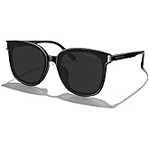MERRY'S Modern Oversized Square Acetate Sunglasses for Women and Men UV400 Polarized Sunglasses S6196