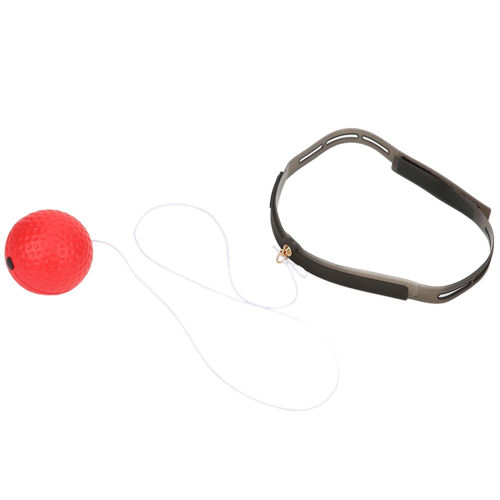 Keenso Ball Headband Boxing Speed Gear Punching Ball Great for Reaction Speed Hand Eye Coordination Training Reflex Sports Equipment