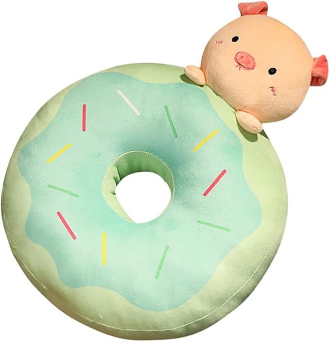SOIMISS Donut Shaped Throw Pillow Doughnut Plush Comfy Decorative Nap