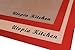 Silicon Mat for Baking and Cooking (2 Pack, Red)